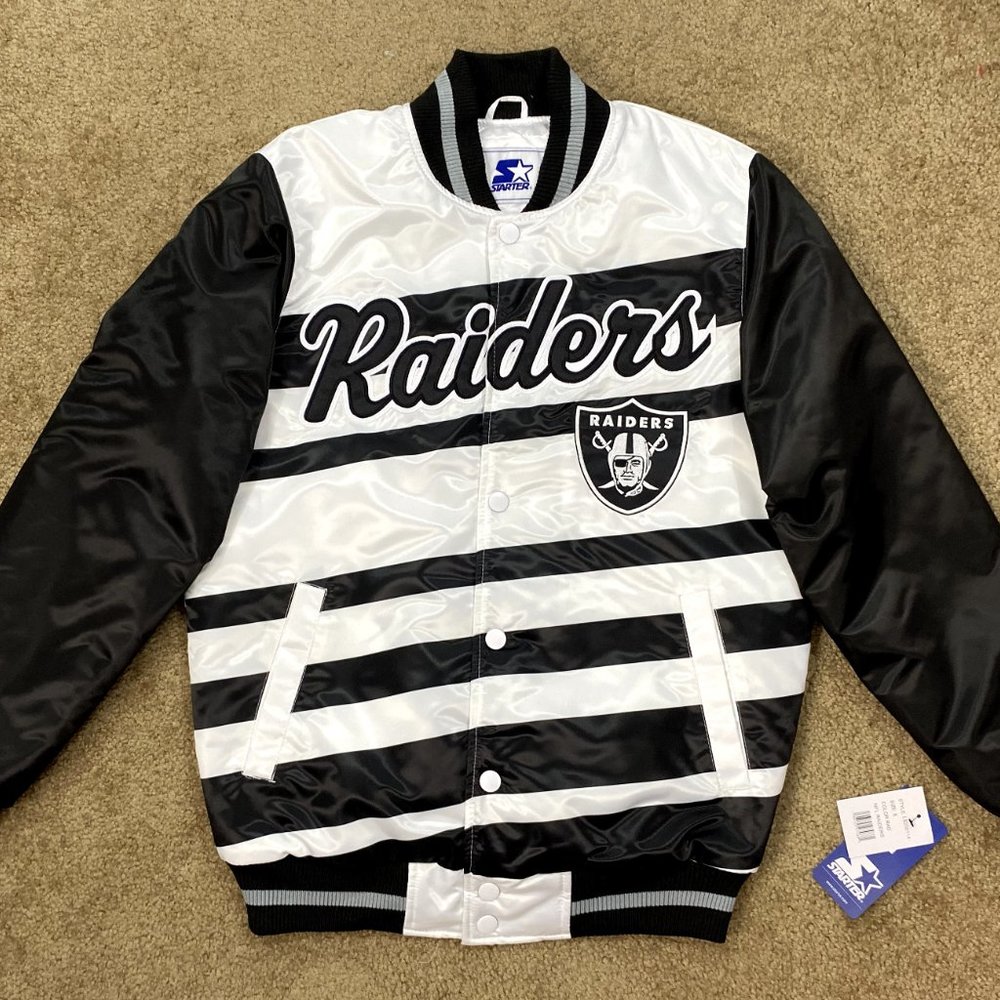 LAS VEGAS RAIDERS NFL STARTER Jacket RARE Fall  M L XL 2X